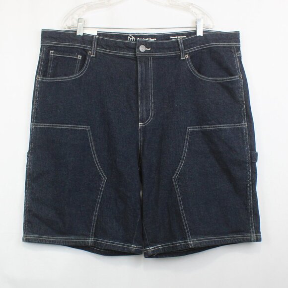 Original Use Relaxed Medium Indigo Wash Carpenter Jean Shorts - Picture 1 of 8